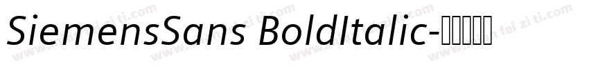 SiemensSans BoldItalic字体转换